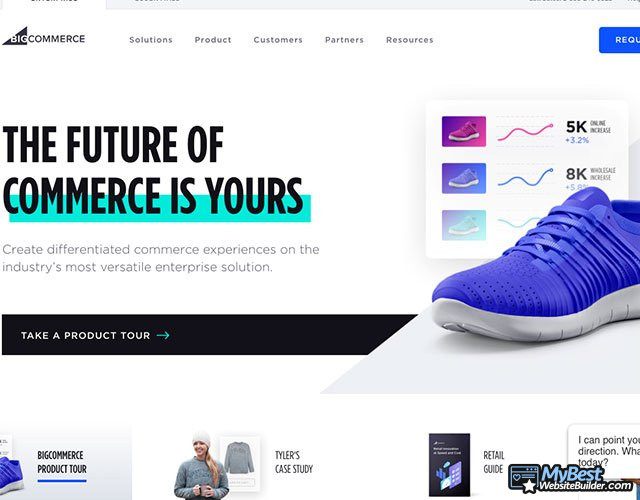 BigCommerce reviews: homepage.